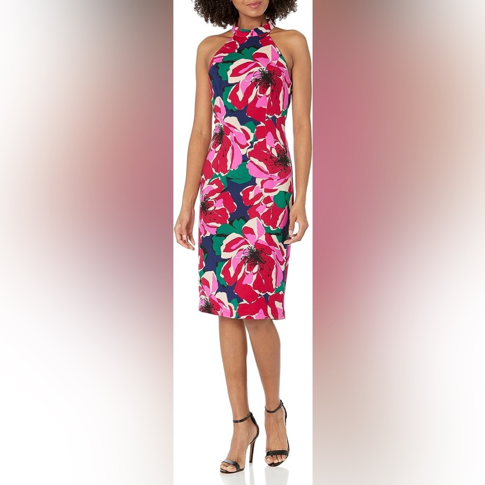 Trina Turk Ponte Halter Dress